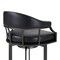 Armen Living Pharaoh Swivel 30" Mineral Finish and Black Faux Leather Bar Stool 721535743346 - alternate 7